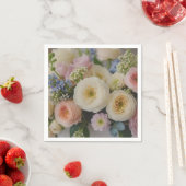 水彩フローラ紙ナプキン スタンダードカクテルナプキン (インサイチュ)