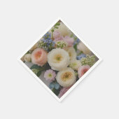 水彩フローラ紙ナプキン スタンダードカクテルナプキン (角)