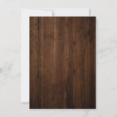 水彩フローラ素朴バーンウッドキャノピー結婚ズ 招待状 (裏面)