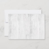 水彩フローラ素朴結婚式招待状RSVP 出欠カード (裏面)