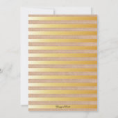 水彩フローラ素朴金ゴールドスイート16 招待状 (裏面)