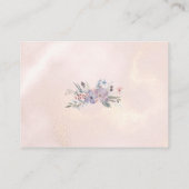 水彩フローラ紫バラ金ゴールド詳細 エンクロージャーカード (裏面)