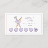 水彩フローラ紫ベーカリー ロイヤリティカード (正面)