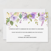 水彩フローラ紫金ゴールド移動 案内状 (裏面)