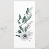 水彩フローラ結婚のディナーメニュー メニュー (裏面)