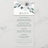 水彩フローラ結婚のディナーメニュー メニュー (正面)