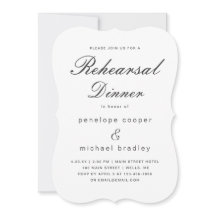 水彩フローラ結婚のリハーサルディナーカード