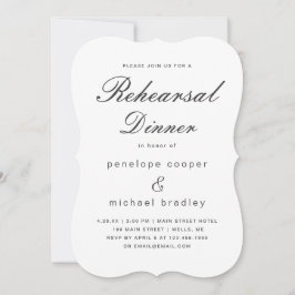 水彩フローラ結婚のリハーサルディナーカード 招待状