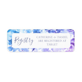 水彩フローラ結婚のレジストリ情報 ラベル