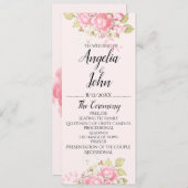 水彩フローラ結婚の儀式 プログラム (正面/裏面)