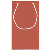 水彩フローラ結婚の感謝 スモールペーパーバッグ (裏面)