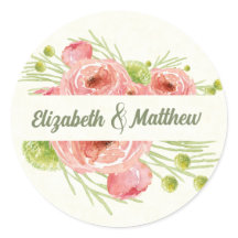 水彩フローラ結婚の感謝