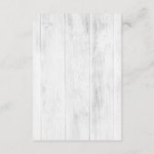 水彩フローラ結婚の詳細/方向 エンクロージャーカード (裏面)