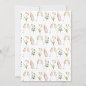 水彩フローラ結婚の週末の日程 (裏面)