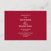 水彩フローラ結婚コラージュ エンクロージャーカード (裏面)