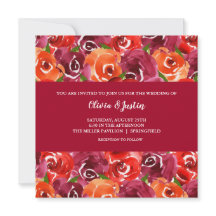 水彩フローラ結婚コラージュ