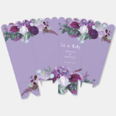 水彩フローラ結婚スクリプト フェイバーボックス (見開き)