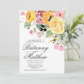 水彩フローラ結婚ズ 招待状 (スタンド正面)