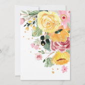 水彩フローラ結婚ズ 招待状 (裏面)