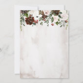 水彩フローラ結婚ズ 招待状 (裏面)