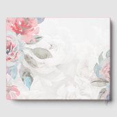 水彩フローラ結婚バラ ゲストブック (裏面)