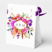 水彩フローラ結婚モノグラム フェイバーボックス (裏面サイド)