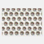 水彩フローラ結婚包装紙シート ラッピングペーパーシート (正面)