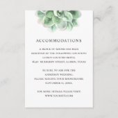 水彩フローラ結婚多肉宿舎 エンクロージャーカード (正面)