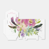 水彩フローラ結婚多肉 フェイバーボックス (折り畳みなし)