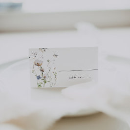 水彩フローラ結婚座席表 プレイスカード