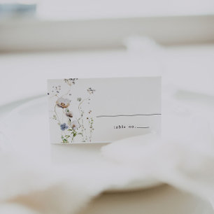 水彩フローラ結婚座席表 プレイスカード