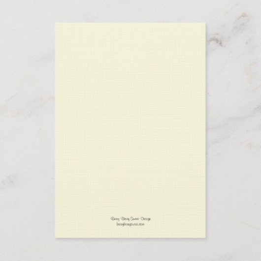 水彩フローラ結婚式招待状 エンクロージャーカード (裏面)