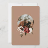 水彩フローラ結婚式招待状 セーブザデート (裏面)