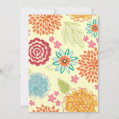 水彩フローラ結婚式招待状 招待状 (裏面)