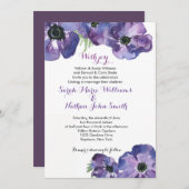 水彩フローラ結婚式招待状 招待状 (正面/裏面)