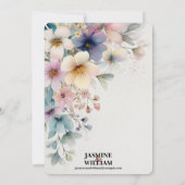 🎨水彩フローラ結婚式招待状💐💍 招待状 (裏面)