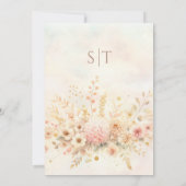 水彩フローラ結婚式招待状 招待状 (裏面)