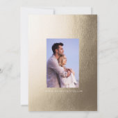 水彩フローラ結婚式日付カードの保存 セーブザデート (裏面)