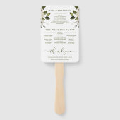 水彩フローラ結婚式 プログラムファン ハンドファン (裏面)