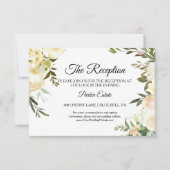 水彩フローラ結婚披露宴カード 招待状 (正面)