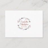 水彩フローラ結婚披露宴詳細 エンクロージャーカード (裏面)