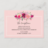 水彩フローラ結婚披露宴 エンクロージャーカード (正面)