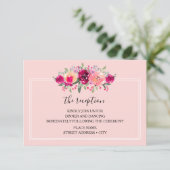 水彩フローラ結婚披露宴 エンクロージャーカード (スタンド正面)