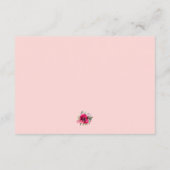 水彩フローラ結婚披露宴 エンクロージャーカード (裏面)