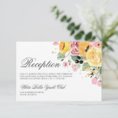 水彩フローラ結婚披露宴 招待状 (スタンド正面)
