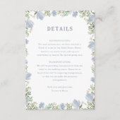 水彩フローラ結婚素朴の挿入 エンクロージャーカード (正面)