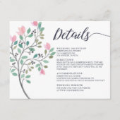 水彩フローラ結婚詳細 エンクロージャーカード (正面)