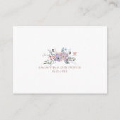 水彩フローラ結婚詳細 エンクロージャーカード (裏面)