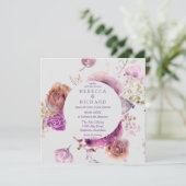 水彩フローラ結婚陛下 招待状 (スタンド正面)