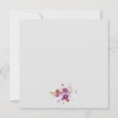 水彩フローラ結婚陛下 招待状 (裏面)